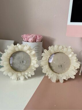 Rachel Zoe Crystal Geode Photo Frames - Set of 2